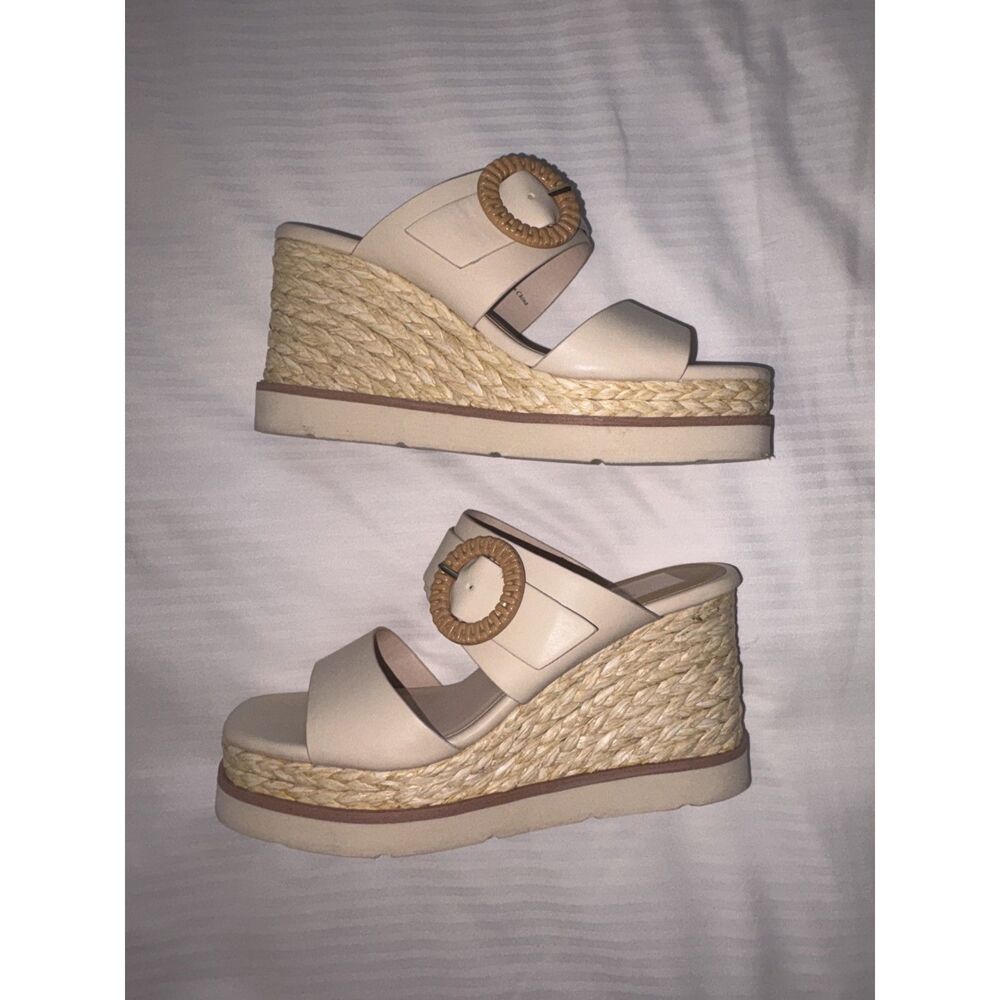 Dolce Vita Espadrille Lauryn in Cream Stella Wedge Sandals | Size 8.5 - Picture 8 of 9